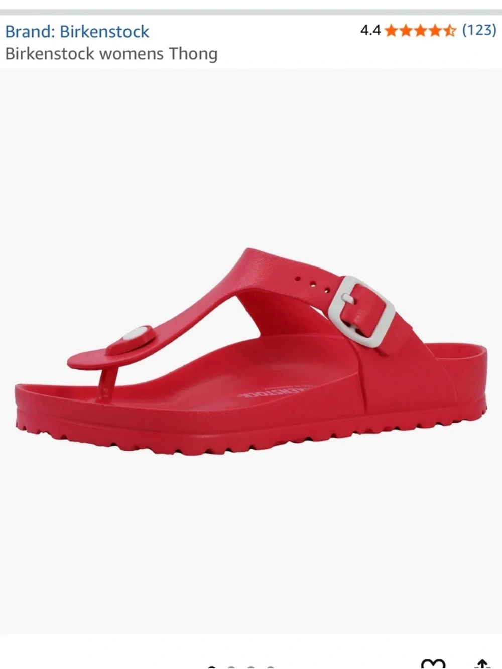 EUC Women’s Birkenstock Gizeh rubber sandals size 41  (US 10.5) color Coral - Picture 6 of 9